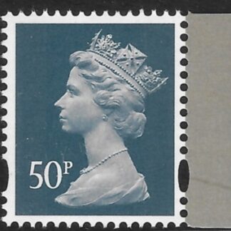 U3077  50p 2B dark grey  M20L MPIL    DY34 ISP  U/M (MNH)