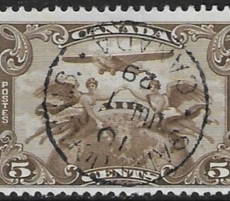 1928  Canada   SG.274  5c olive-brown  fine used 'Saint John New Bruswick 10th July 1929'