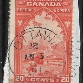 1922 Canada  SG. S5 60th Anniv. of Confederation fine used.