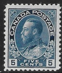 1911 Canada SG.206 5c indigo U/M (MNH)