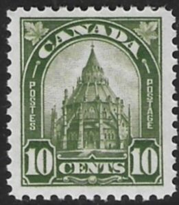 1930 Canada. SG.299 10c olive green. Parliamentary Library Ottawa U/M (MNH)