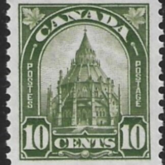 1930 Canada. SG.299  10c olive green.   Parliamentary Library Ottawa  U/M  (MNH)