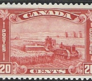 1930 Canada  SG.301  20 cent  red 'Harvesting with Tractor'   U/M (MNH)