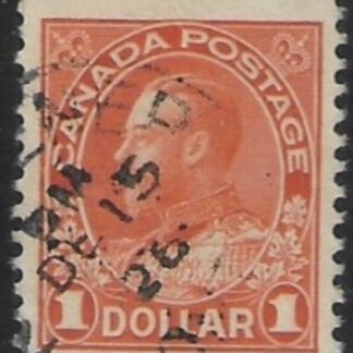 1923  Canada SG.255   $1 brown-orange.  fine used..