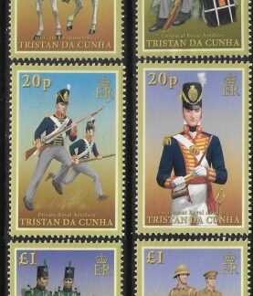 2008 Tristan da Cunha  SG.901-6  Military Uniforms set 6 values U/M (MNH)