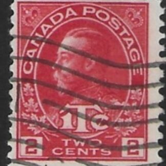 1916 Canada  SG.237  2c + 1c carmine red Die II  fine used