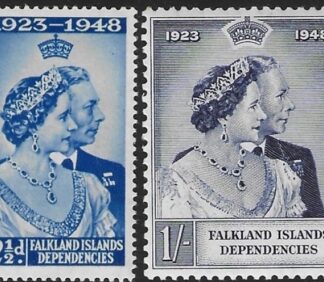 Falkland Islands Dependencies - 1948 Royal Silver Wedding. SG. G19-20   mounted mint.