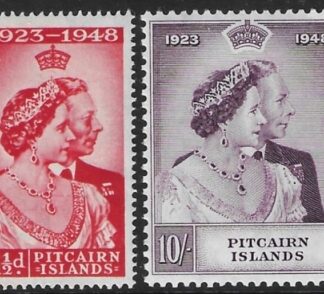 Pitcairn  - 1948 Royal Silver Wedding. SG.11-12  mounted mint.