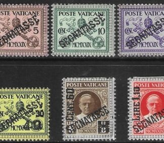 1931 Vatican - SG. D15-20  Postage Dues set 6 values Mounted Mint  Cat. £85