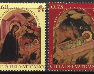 2011 Vatican  SG.1643-4  Christmas set 2 values U/M (MNH)
