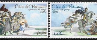 2011  Vatican SG.1640-1 Room of Heliodorus Frescoes by Raphael. set 2 values U/M (MNH)