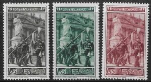 1950 Vatican SG.159-61 set 3 values Centenary of Papal Guard set 3 values U/M (MNH)