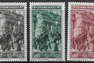 1950 Vatican  SG.159-61  set 3 values Centenary of Papal Guard  set 3 values U/M (MNH)