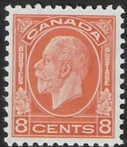 1932 Canada SG.324 8c red-orange mounted mint.