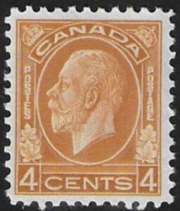 1932 Canada  SG.322 4c yellow brown. U/M (MNH)