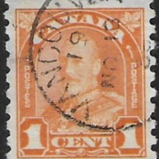 1930 Canada  SG.304  1c orange die I  imperf x perf 8½  fine used