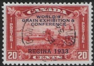 1933 Canada SG.330 20c red 'World Grain Exhibition' fine used (ref B)