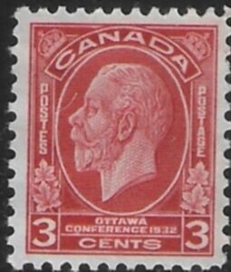 1932 Canada SG.315 3c scarlet 'Ottawa Conference' U/M (MNH)
