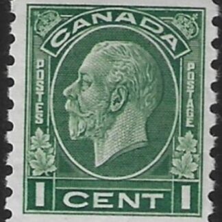 1933 Canada  SG.326  1c green  imperf x perf 8½  U/M (MNH)