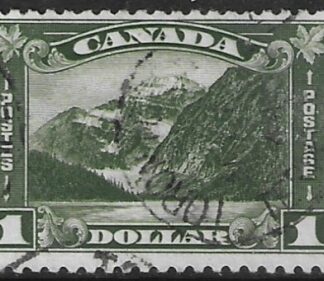 1930 Canada SG.303 $1 olive green  fine used.