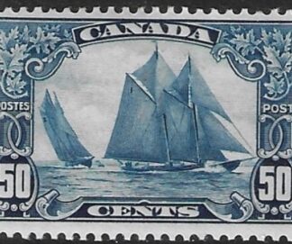 1929 Canada SG.284  50c blue 'Bluenose'.  mounted mint.