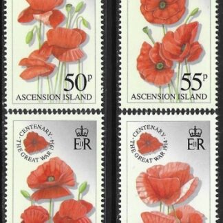 2014  Ascension Island. SG.1199-202  Centenary of The Great War.  set 4 values U/M (MNH)