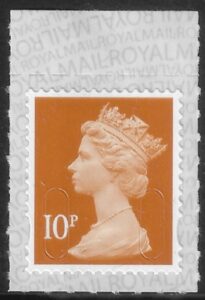 U2923 10p dull orange M20L SBP s/L Walsall (ISP) U/M (MNH)