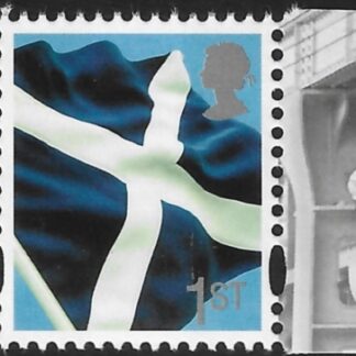 S158a  1st 2B Saltire Flag  (grey head) DY9  Litho Enschede  U/M (MNH)
