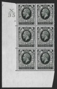 N58 4d grey green  cyld 11 no dot control X35  perf 5(EI)  U/M (MNH)