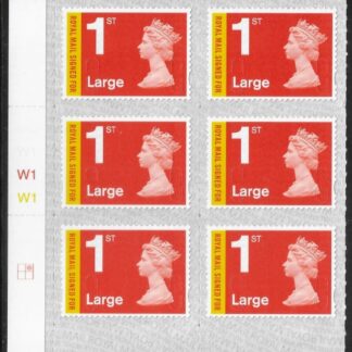 U3050 1st Large 'Signed For'  M18L  grid R1C2  SBP T3 Walsall  U/M (MNH)