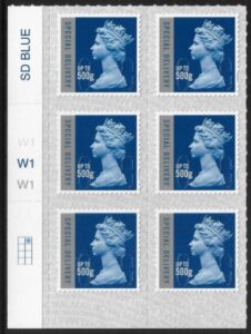 U3052  500g Sp. Delivery M18L  grid R1C2 SBP T3 s/L Walsall U/M (MNH)