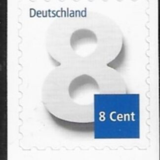 2015  Germany. SG.4015a  8c numeral S/adhesive ex booklet  U/M (MNH)