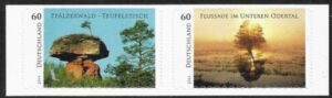 2014  Germany. SG.3916-7  Wild Germany   S/adhesive ex booklet  U/M (MNH)
