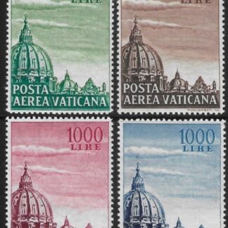 1953 Vatican SG.190-191a  'Air' set 4 values U/M (MNH) Cat. Value £190