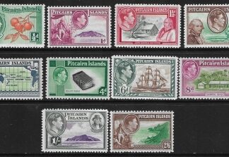 1940  Pitcairn Islands SG.1-8 set 10 values U/M (MNH)