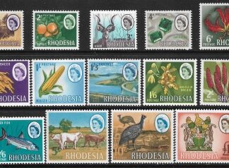 1966 Rhodesia  SG.374-87  set  14 values U/M (MNH)