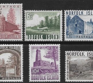 1953 Norfolk Island SG.13-8  set 6 values U/M (MNH)
