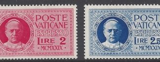 1929  Vatican  E14-15 Express Letter  2 values U/M (MNH)