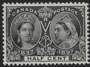1897 Canada SG.121 ½c black U/M (MNH)