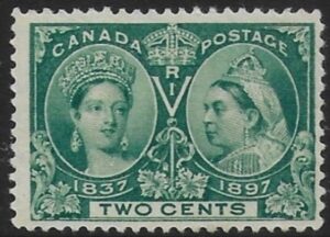 1897 Canada SG.124 2c green U/M (MNH)