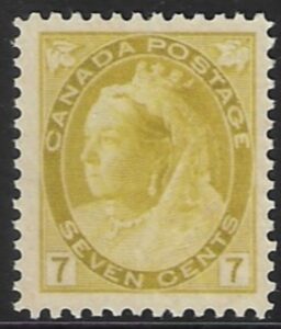1902 Canada SG.160 7c greenish yellow U/M (MNH)