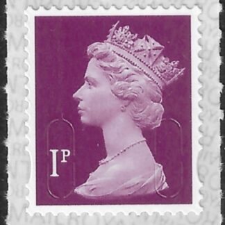U2920  1p 2b deep crimson M20L SBP L/s  Walsall U/M (MNH)