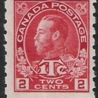 1916 Canada  SG.234  2c+1c rose carmine die I  imp. x perf 8  U/M (MNH)