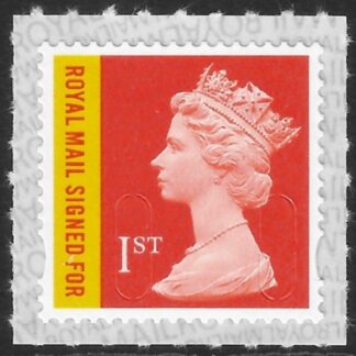 U3049  1st bright orange/yellow 'Signed For'  M20L   SBP T3  Walsall U/M (MNH)