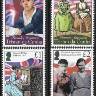 2020 Tristan Da Cunha.  SG.1277-80  Female Ancestors set 4 values U/M (MNH)
