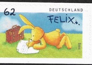 2015 Germany SG.3968  Felix The Rabbit.  S/Adhesive ex booklet U/M (MNH)