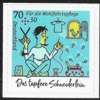 2019 Germany SG.4242 Brave Little Tailor. ex booklet. self adhesive.  U/M (MNH)