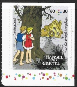 2014 Germany SG.3900 Welfare stamps. Hansel & Gretel ex booklet. self adhesive. U/M (MNH)