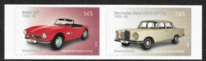 2015 Germany SG.3976-7 Classic Cars.  ex booklet  U/M (MNH)