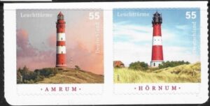 2008 Germany SG.3551-2 Lighthouses. ex booklet U/M (MNH)